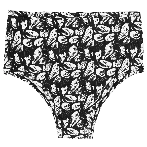 Wicked Clothes 'Animal Bones' High-Waisted Underwear New 3 Wicked Clothes 'Animal Bones' High-Waisted Underwear New