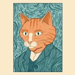 Wicked Clothes'Cat Gogh' Shirt