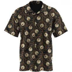 Wicked Clothes 'Eyeballs' Button-Up Shirt New
