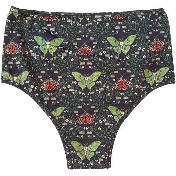 Wicked Clothes 'Floral Moth' High-Waisted Underwear 3 Wicked Clothes 'Floral Moth' High-Waisted Underwear