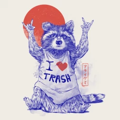 Wicked Clothes 'I Love Trash' Shirt