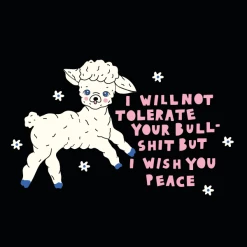 Wicked Clothes 'Wish You Peace' Shirt New