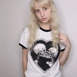 Wicked Clothes BESTSELLERS 'Love After Death' Ringer Shirt