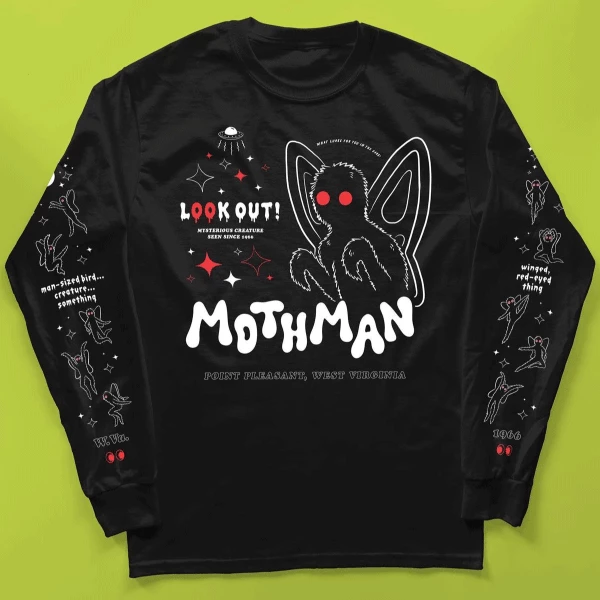 Wicked Clothes 'Mothman 1966' Long Sleeve Shirt BESTSELLERS 3 Wicked Clothes 'Mothman 1966' Long Sleeve Shirt BESTSELLERS