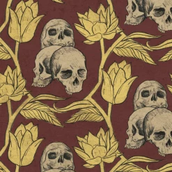 Wicked Clothes 'Ornate Skulls' High-Waisted Underwear New