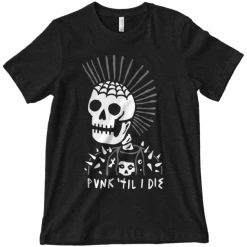 Wicked Clothes Bones Punk Til I Die Shirt