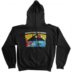 Wicked Clothes Hoodies Satan Take The Wheel Hoodie